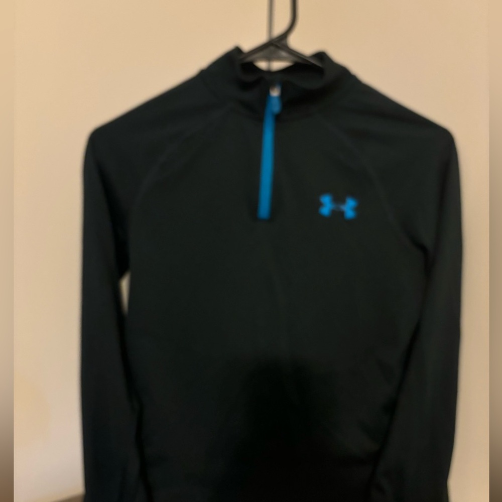 Under Armour Tech Kids Medium Navy Quarter Zip